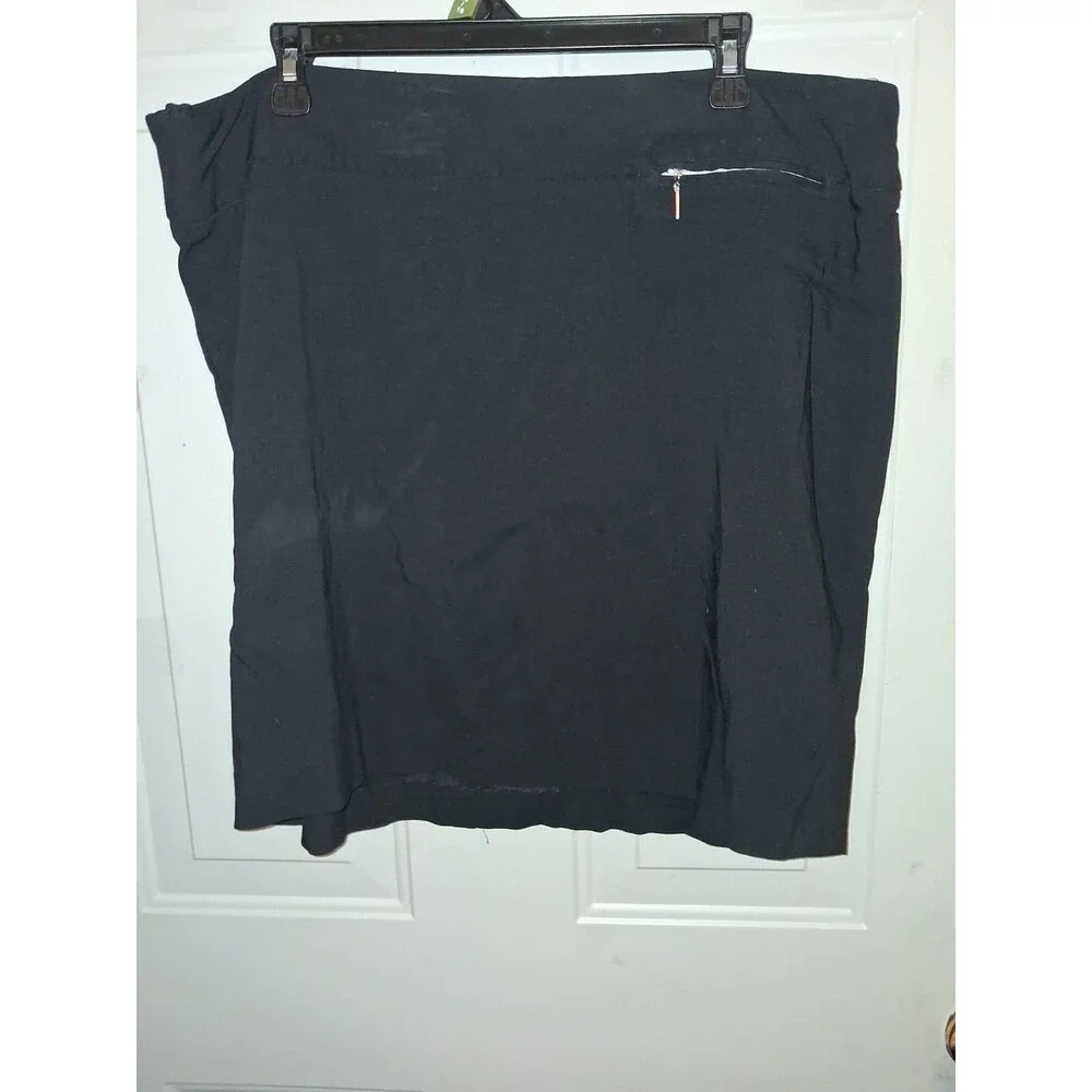 Lane Bryant Black Pull On Pencil Skirt Womens Size 22 Stretch Career Office Plus